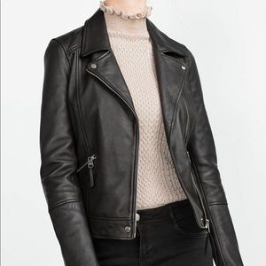 ZARA Faux Leather Biker Jacket